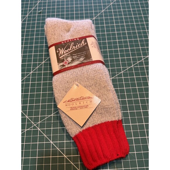 Woolrich Hunting Socks Mens 10-13 Wool/Polypropylene Blend Warm & Cozy Red Heath - Picture 1 of 3